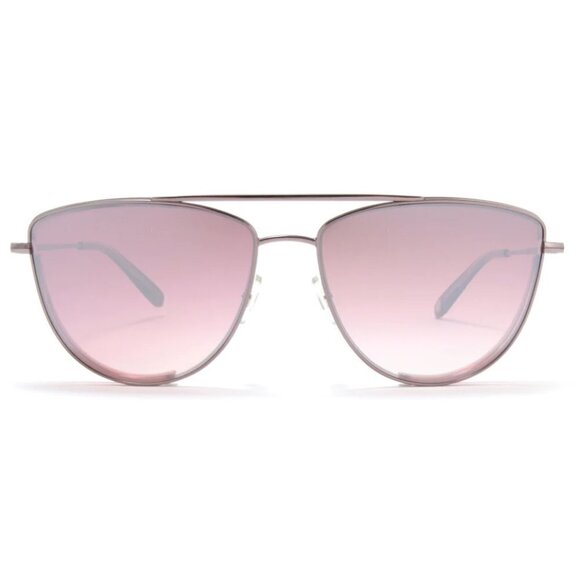💕GARRETT LEIGHT💕 Zephyr Sunglasses ~ Plum Velvet Pink Blush Mirror Lens NWT - Picture 11 of 16